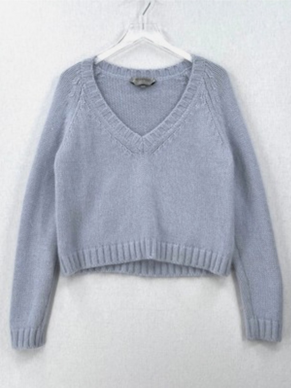 Sportmax x Max Mara Blue Luxuriously Soft Angora Wool Sweater